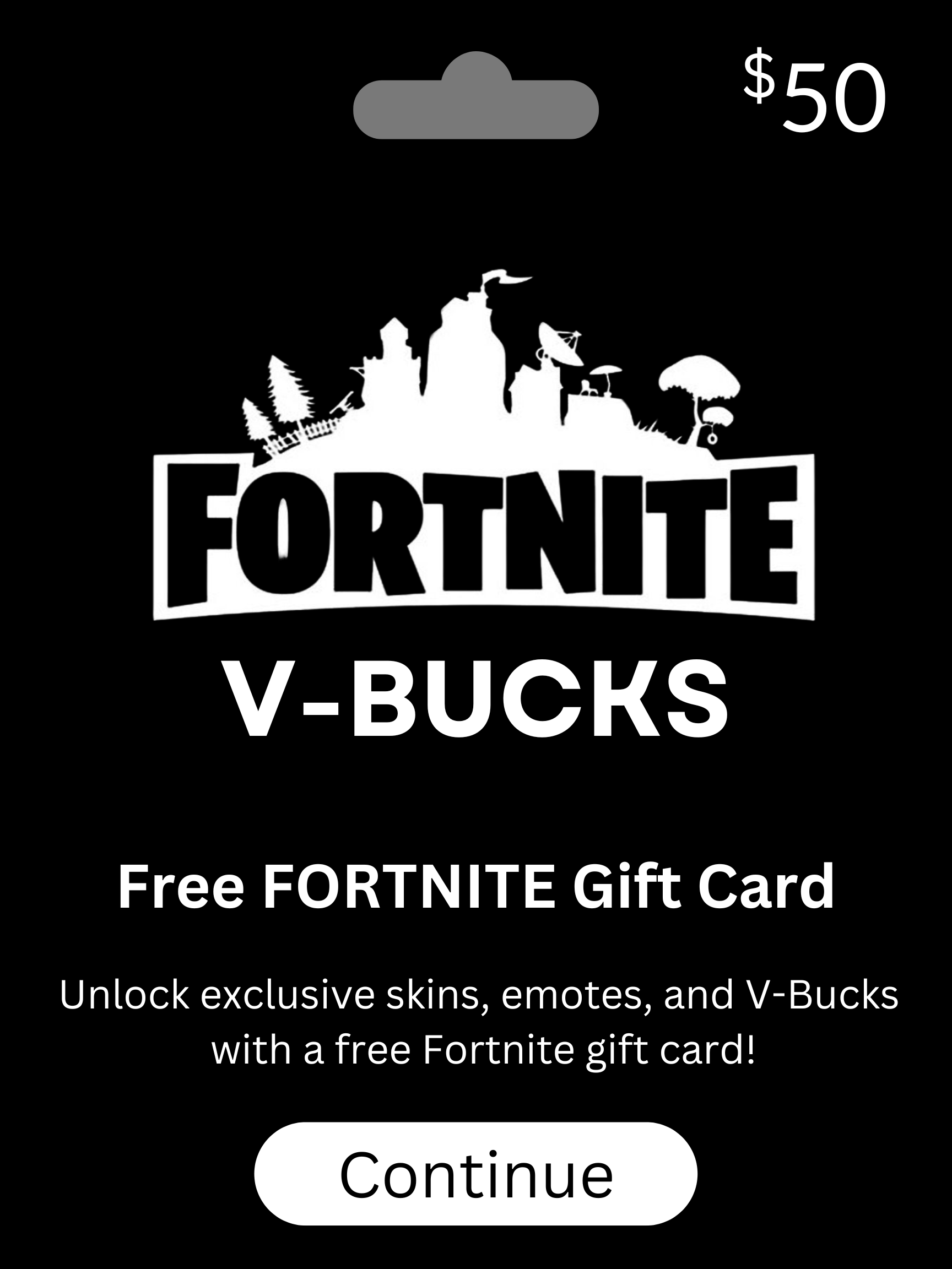 fortnite $50 Gift Card