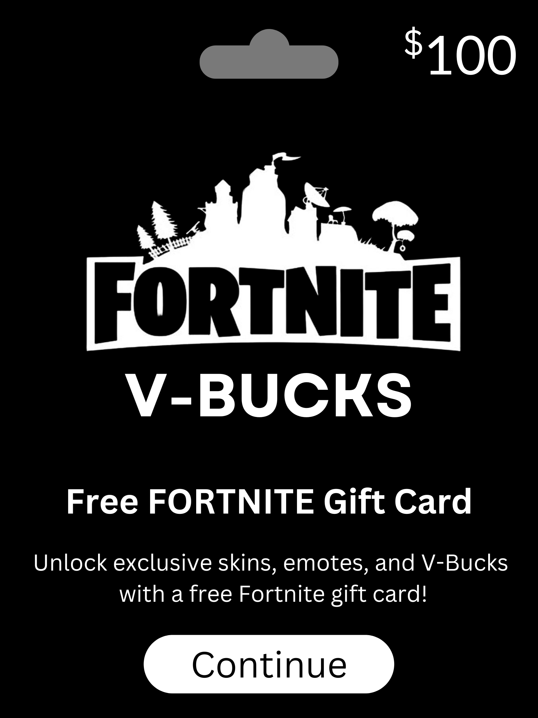 fortnite $100 Gift Card