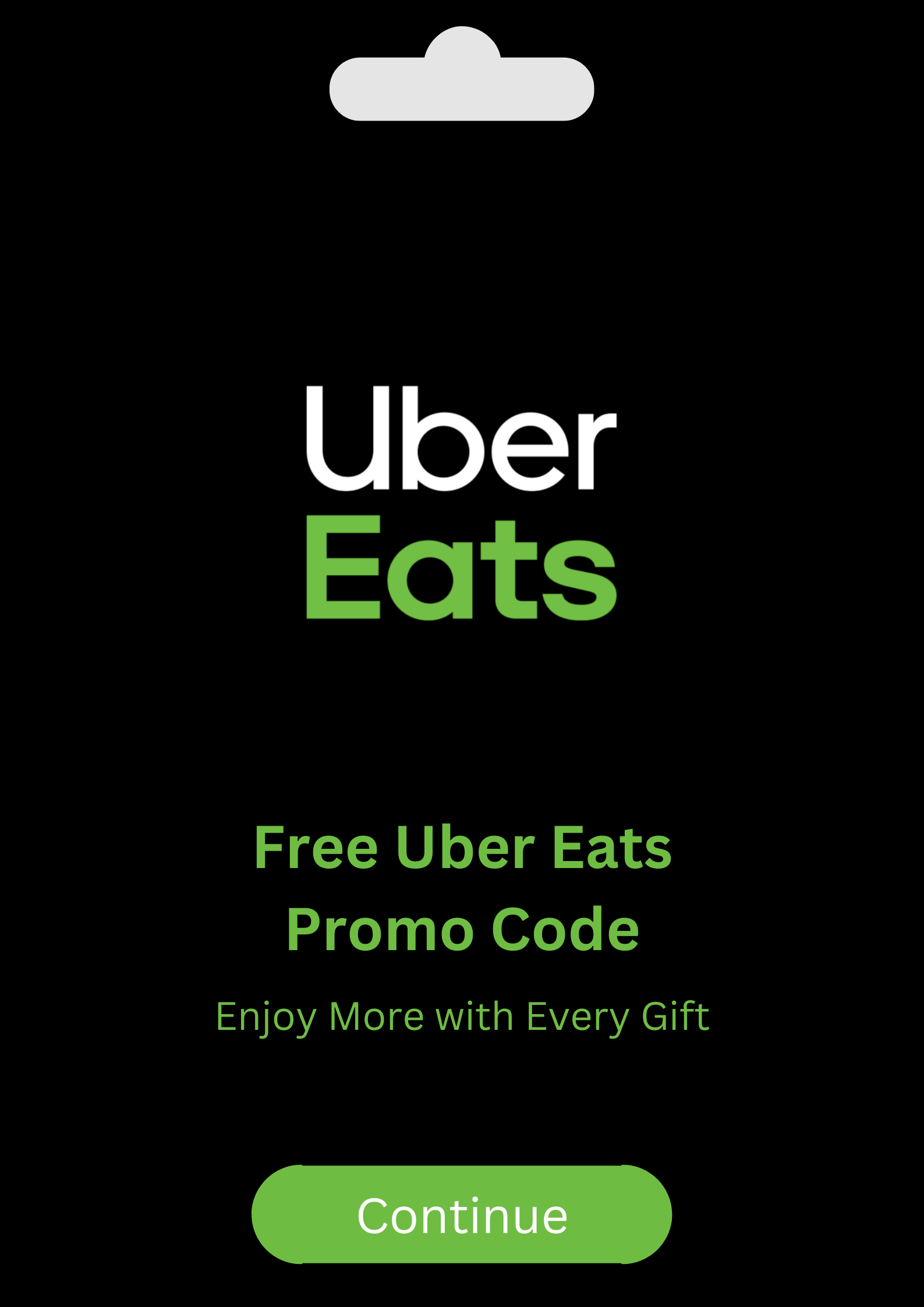 Uber Eats Gift Card